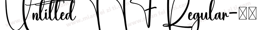 UntitledTTF Regular字体转换